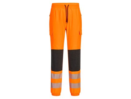 PW3 Hi-Vis Flexi Joggers (Barva Orange/Black, Velikost L)