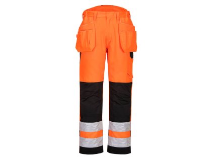 PW2 Hi-Vis Holster Pocket Trousers (Barva Orange/Black, Velikost 28)