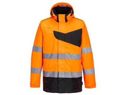 PW2 Hi-Vis Rain Jacket (Barva Orange/Black, Velikost 4XL)