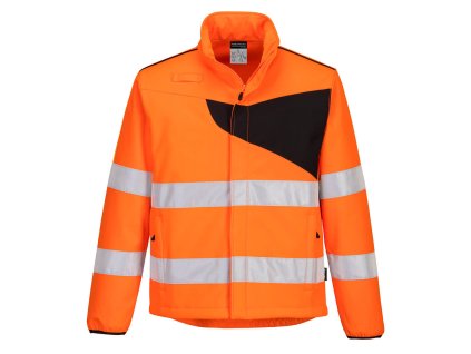 PW2 Hi-Vis Softshell (2L) (Barva Orange/Black, Velikost 4XL)