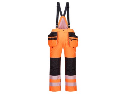 PW3 Hi-Vis Winter Trousers (Barva Orange/Black, Velikost 4XL)