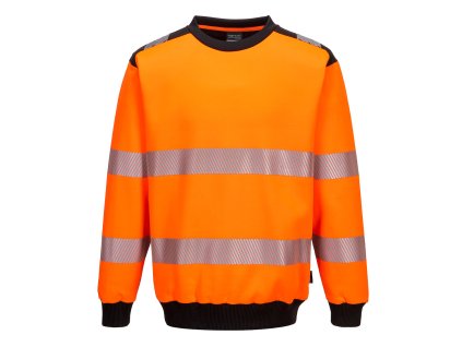 PW3 Hi-Vis Sweatshirt (Barva Orange/Black, Velikost 4XL)