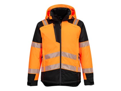 PW3 Hi-Vis Winter Jacket (Barva Orange/Black, Velikost 4XL)
