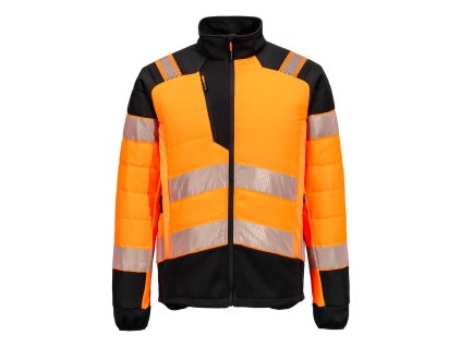 PW3 Hi-Vis Hybrid Baffle Jacket (Barva Orange/Black, Velikost 4XL)