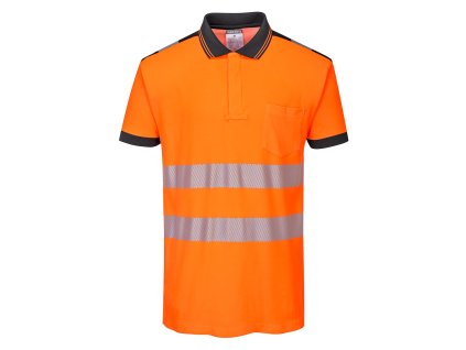 PW3 Hi-Vis Cotton Comfort Polo Shirt S/S (Barva Orange/Black, Velikost 4XL)