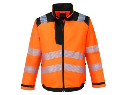 PW3 Hi-Vis Work Jacket (Barva Orange/Black, Velikost L)