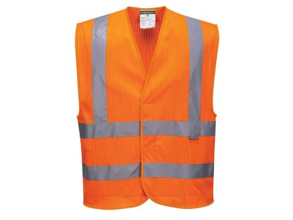 Hi-Vis Mesh Band and Brace Vest (Barva Orange, Velikost 4X/5X)