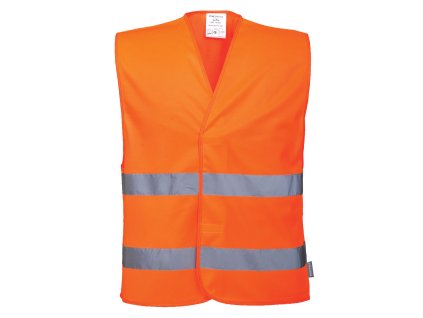 Hi-Vis Two Band Vest (Barva Orange, Velikost 4X/5X)