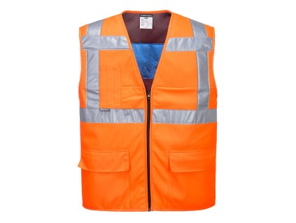 Hi-Vis Cooling Vest (Barva Orange, Velikost L/XL)