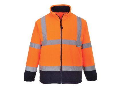 Hi-Vis Contrast Fleece (Barva Orange/Navy, Velikost 4XL)