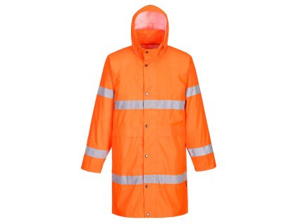 Hi-Vis Rain Coat 100cm (Barva Orange, Velikost 4XL)
