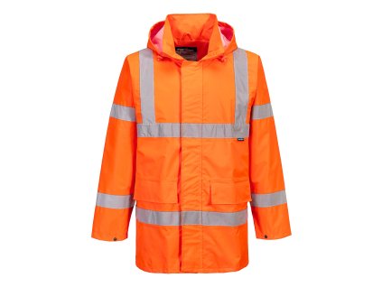 Hi-Vis Rain Lite Traffic Jacket (Barva Orange, Velikost L)