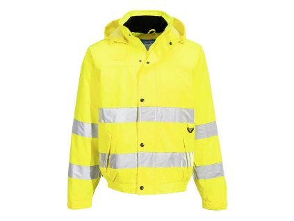 Hi-Vis Rain Lite Bomber Jacket (Barva Yellow, Velikost L)