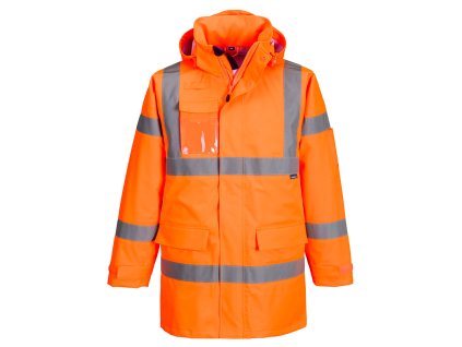 Hi-Vis Extreme Rain Jacket (3L) (Barva Orange, Velikost 4XL)