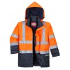 Bizflame Rain Hi-Vis Constrast FR Jacket (Barva Orange/Navy, Velikost L)