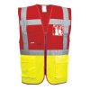Paris Hi-Vis Contrast Executive Vest (Barva Yellow/Navy, Velikost L)