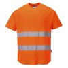Hi-Vis Cotton Comfort Mesh Insert T-Shirt S/S (Barva Orange, Velikost L)