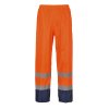 Hi-Vis Contrast Classic Rain Trousers (Barva Orange/Navy, Velikost L)