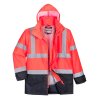 Hi-Vis 5-in-1 Contrast Executive Jacket (Barva Orange/Navy, Velikost 4XL)