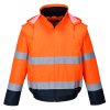 Hi-Vis 2-in-1 Contrast Essential Lite Bomber Jacket (Barva Orange/Navy, Velikost L)