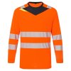 DX4 Hi-Vis T-Shirt L/S (Barva Orange/Black, Velikost 4XL)