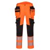 DX4 Hi-Vis Detachable Holster Pocket Trousers (Barva Orange/Black, Velikost 28)
