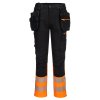 DX4 Hi-Vis Class 1 Detachable Holster Pocket Craft Trousers (Barva Orange/Black, Velikost 28)