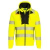 DX4 Hi-Vis Zip Hoodie (Barva Orange/Black, Velikost 4XL)