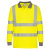 Eco Hi-Vis Polo Shirt L/S (6 Pack) (Barva Orange, Velikost L)