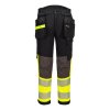 EV4 Hi-Vis Stretch Detachable Holster Class 1 Trousers (Barva Orange/Metal Grey, Velikost 28)
