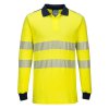 PW3 Modaflame Knit Hi-Vis FR Long Sleeve Polo Shirt (Barva Yellow/Black, Velikost L)