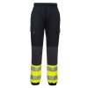 PW3 Hi-Vis Flexi Class 1 Joggers (Barva Black/Orange, Velikost L)