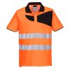 PW2 Hi-Vis Cotton Comfort Polo Shirt S/S (Barva Orange/Black, Velikost 4XL)
