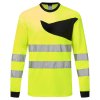 PW2 Hi-Vis T-Shirt L/S (Barva Orange/Black, Velikost 4XL)