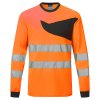 PW2 Hi-Vis T-Shirt L/S (Barva Orange/Black, Velikost 4XL)