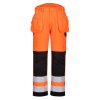 PW2 Hi-Vis Holster Pocket Trousers (Barva Orange/Black, Velikost 28)