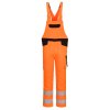 PW2 Hi-Vis Bib and Brace (Barva Orange/Black, Velikost L)