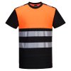 PW3 Hi-Vis Cotton Comfort Class 1 T-Shirt S/S (Barva Black/Orange, Velikost 4XL)