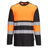 PW3 Hi-Vis Cotton Comfort Class 1 T-Shirt L/S (Barva Orange/Black, Velikost 4XL)