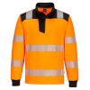 PW3 Hi-Vis 1/4 Zip Sweatshirt (Barva Orange/Black, Velikost 4XL)