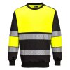 PW3 Hi-Vis Class 1 Sweatshirt (Barva Orange/Black, Velikost 4XL)