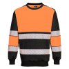 PW3 Hi-Vis Class 1 Sweatshirt (Barva Orange/Black, Velikost 4XL)