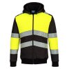 PW3 Hi-Vis Zipped Class 1 Winter Hoodie (Barva Orange/Black, Velikost 4XL)