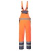 Hi-Vis Breathable Contrast Rain Bib and Brace (Barva Orange/Navy, Velikost 4XL)