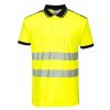 PW3 Hi-Vis Cotton Comfort Polo Shirt S/S (Barva Orange/Black, Velikost 4XL)