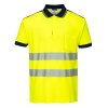 PW3 Hi-Vis Cotton Comfort Polo Shirt S/S (Barva Orange/Black, Velikost 4XL)