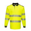 PW3 Hi-Vis Cotton Comfort Polo Shirt L/S (Barva Orange/Black, Velikost 4XL)