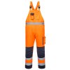 Dijon Hi-Vis Contrast Work Bib and Brace (Barva Orange/Navy, Velikost L)