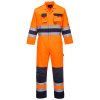 Nantes Hi-Vis Contrast Work Coverall (Barva Orange/Navy, Velikost L)