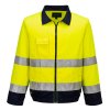 Madrid Hi-Vis Contrast Bomber Jacket (Barva Orange/Navy, Velikost L)